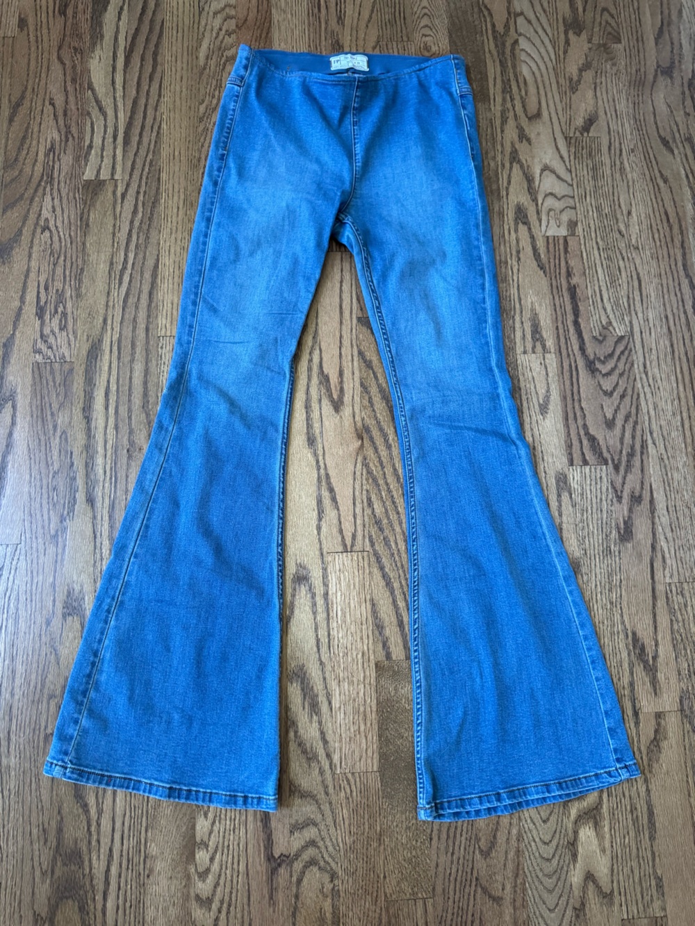 FREE PEOPLE Women's Blue Flared Jeans
